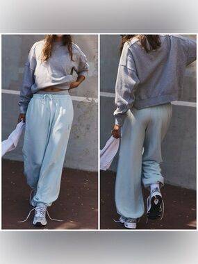 NWT Free People FP Movement All Star Solid Pants - artic snow blue - XS, S, XL